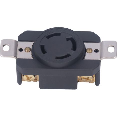 Prise femelle industrielle 4 trous antidérapante Connecteur standard US 30A 120/208V (1/5)