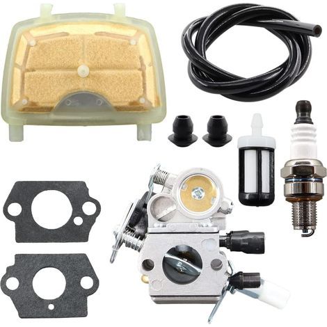 Carburatore con kit di riparazione tubo carburante per motosega MS171 MS181 MS201 MS211 MS 181 171 211 Zama C1Q-S123C C1Q-S119C C1Q-S269 con filtro aria 1139 120 16020 (1/5)