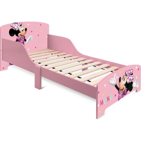 Disney Minnie Lettino per Bambine 70x143x60cm con sponde di sicurezza - Ideale dai 3 Anni
