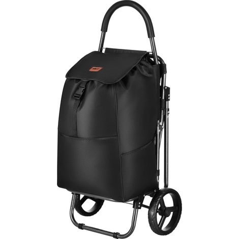 Chariot de courses Nils avec siège 40L Noir NC4303 (5908261688232) (1/5)