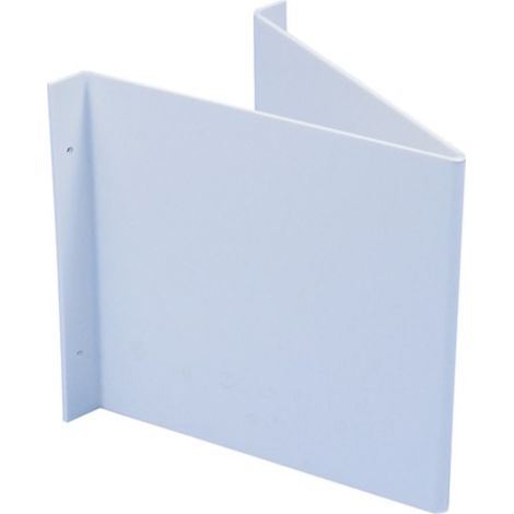 Segnale angolare L148xW148mm bianco vuoto per segnaletica in alluminio Ku. (1/3)
