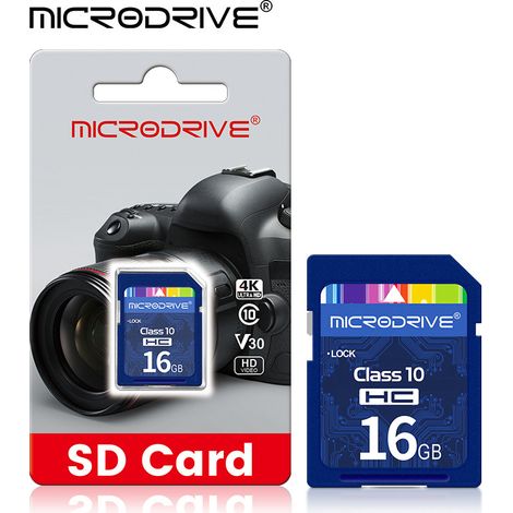 Carte mémoire SD 16 Go, carte mémoire TF haute vitesse C10 pour téléphone portable, carte mémoire SD, lecteur de carte 2.0 offert