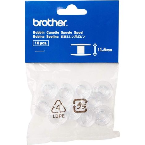 Kunststoffspule – 10er-Pack – Höhe 11,5 mm – Für Näh- und Stickmaschinen – Nähzubehör (1/3)