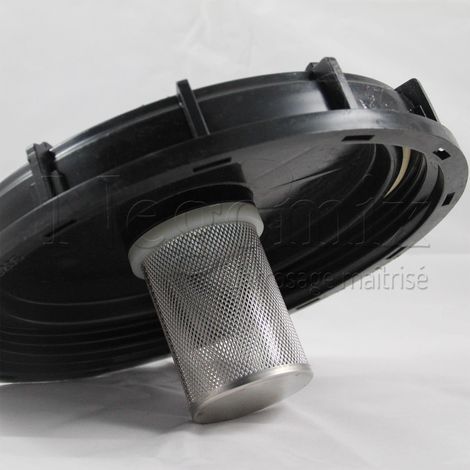 Negomix – Filtre cuve 1000L avec filetage 2'' mâle – Corps en PEHD – Filtre inox pour eau propre – Accessoire cuve récupération d'eau