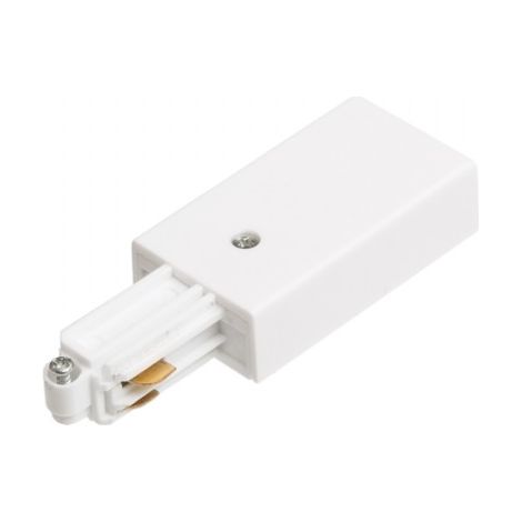 10pz. alimentazione destra per binario unilaterale bianco  230V