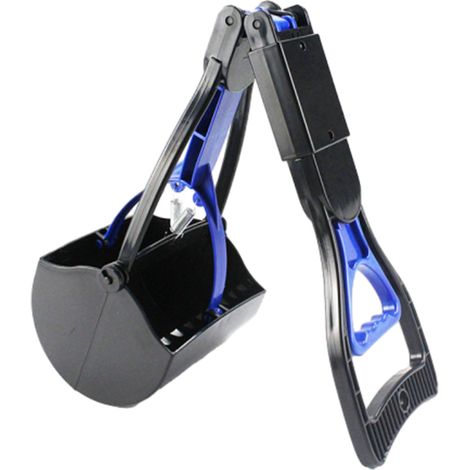 Ramasse-crottes, grande pelle à crottes pour chiens, robuste, avec long manche et ressort durable haute résistance, pliable pour ramasser les déjections canines (1/5)