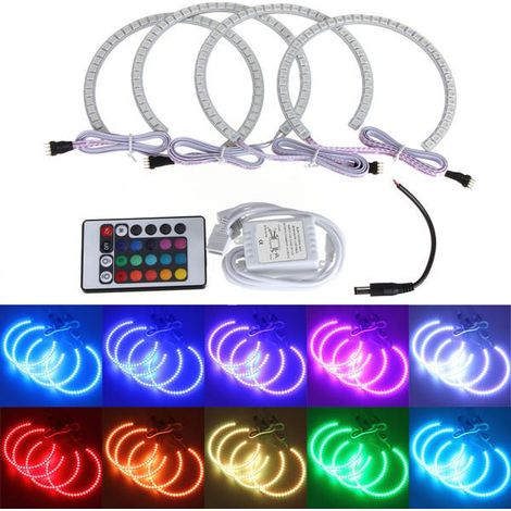 Set di anelli RGB Angel Eye per BMW E36 E38 E39 E46 + telecomando (1/5)