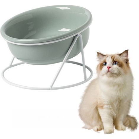 REZEA Bol en céramique pour chat et chien avec socle surélevé (1/5)