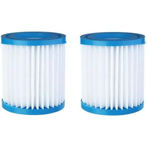Lot de 2 filtres pour pompe de filtration de piscine (1/5)
