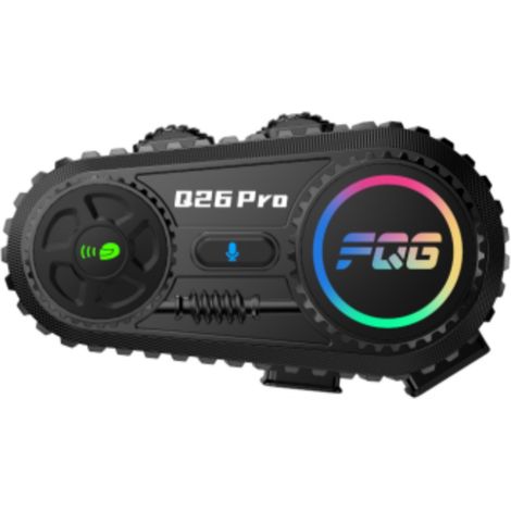 HK&HankeQ26Pro - Écouteurs pour casque de moto avec intercom Bluetooth, système de communication bidirectionnelle, autonomie en conversation de 18 heures, étanchéité IPX6. (1/5)