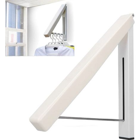 Dailygoods – Platzsparender Wäscheständer – Wandmontierter Wäscheständer – Zusammenklappbar (1/5)