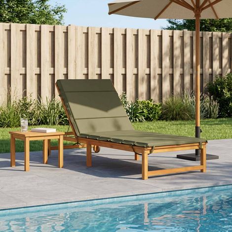 vidaXL Coussin de transat GEMERT 100 % polyester Vert olive (1/5)