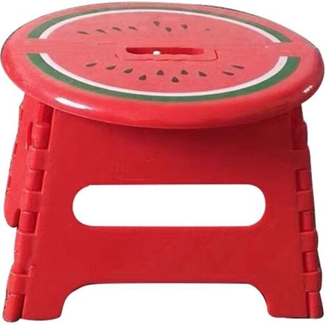 Tabouret Pliant Portable Antidérapant Plastique Renforcé Pour Adulte Enfant Extérieur Intérieur (1/4)