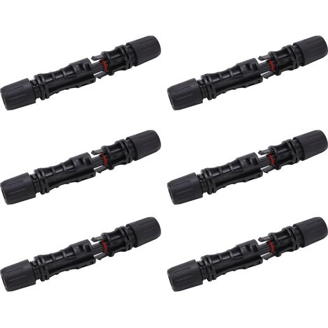 12-teiliges Set Solar-Photovoltaik-Steckverbinder IP67, verzinnte Kupferstifte, Stecker und Buchsen für die Industrie, 1500 V, 30 A (1/5)