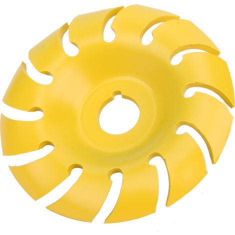 Disque à tronçonner le bois jaune, 12 dents, 90 x 16 mm, disque à sculpter pour meuleuses d'angle, outil de travail du bois (1/5)