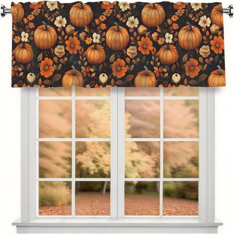 Rideaux motif neige au quotidien, décoration intérieure, rideaux de Noël, décorations de cuisine pour les fêtes, décoration de fête de Noël - Style 3 - 45 x 180 cm