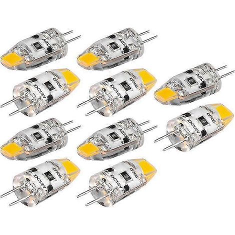 Ampoule LED G4, LED COB 12V DC, 1,5W, angle de faisceau de 360°, peut remplacer une ampoule halogène de 15W, lumière blanche chaude (kns). (1/5)
