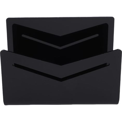 Acrylic Letter Holder, 6x2.6x3.9 Inch Desk Letter Holder with Non-Slip Rubber Base for School Office Countertop Storage (1/5)