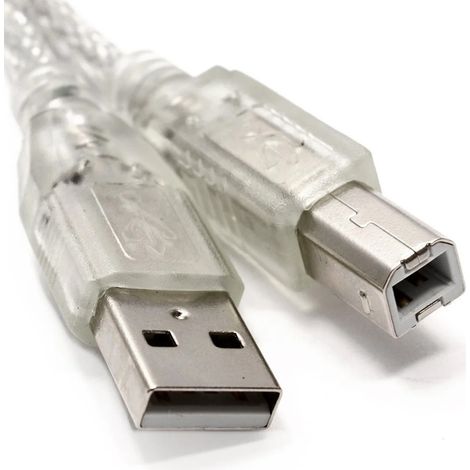 Câble USB de 3 m pour imprimante multifonction sans fil Brother MFC-J475DW, argent (1/5)