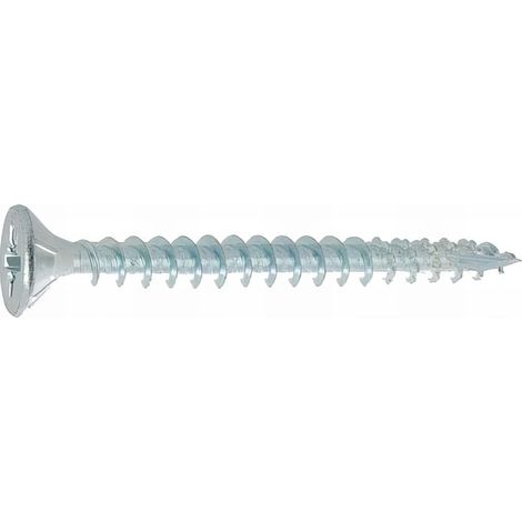 150 vis agglo tête fraisée pozidriv Ailette /S tête Pointecutting acier zingués blanc 6.0 X 60 mm