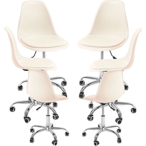 Packs Sillas - Pack 6 Sillas Dami Office - Beige (1/5)