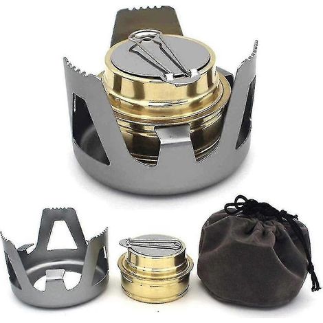 Réchaud à alcool portable et ultraléger pour le camping et la randonnée. Mini réchaud à alcool portable pour le camping et la randonnée. (1/4)