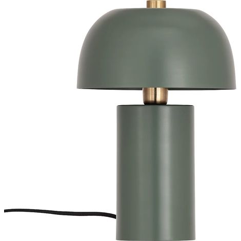 Lampe à poser champignon en métal - D. 26 x H.39 cm - Vert - WINDY (1/5)