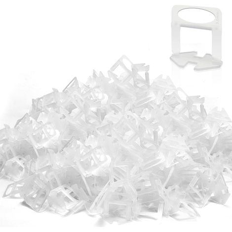 1000 Pièces Croisillon Carrelage Autonivelant Kit Système de Nivellement de Carrelage de 3mm Carrelage Croisillon Autonivelant pour Carrelage Carrelage Sol Carreaux de Mur (1/5)