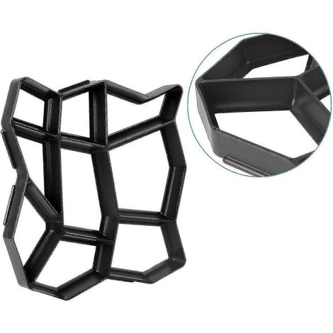 Moule à dalles réutilisable pour créer un chemin de terrasse, moule à dalles pour allée de patio à faire soi-même (1/5)