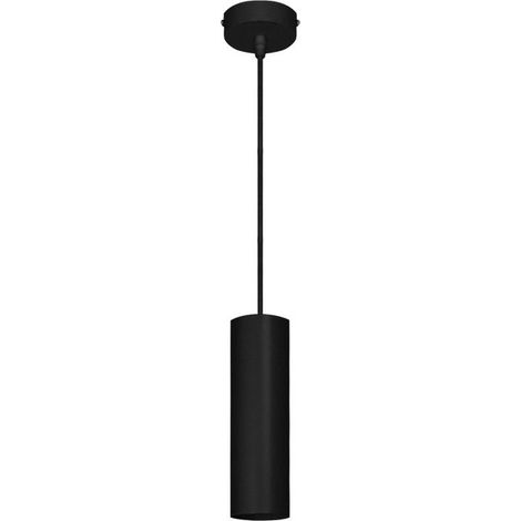 Colgante HERMIONE 1xGU10 Al.Reg.xD.6cm Negro