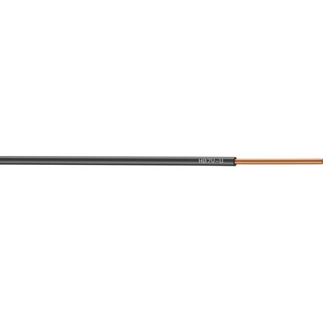 Cable eléctrico 1,5 mm² h07vu, en rollos de 25M negro Centrale Brico