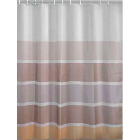 Tenda doccia impermeabile 240x200 cm beige marrone in poliestere (1/4)