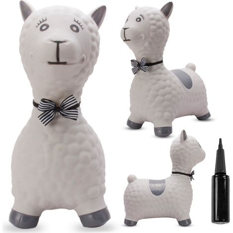 Kinderpullover mit Pumpe, Alpakagrau mit Fliege