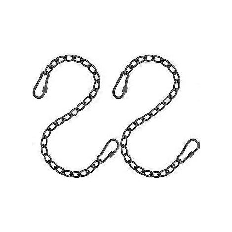 SZTXJ Kette, Hängesessel-Kettenaufhängungsset mit zwei Schäkeln, für den Innen- und Außenbereich (zwei Ketten 60 cm - 23 Zoll)