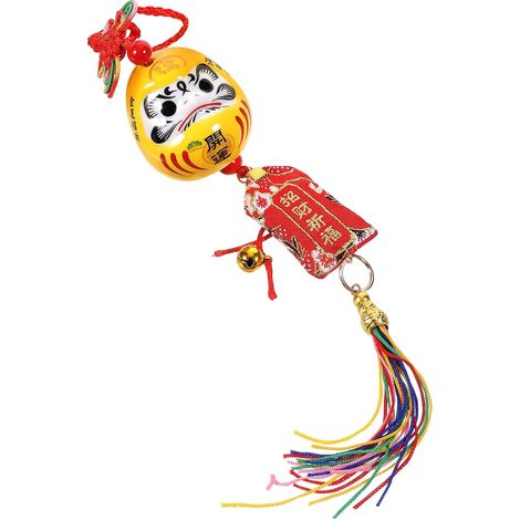 Japanisches Keramik Hängendes Amulett mit feiner