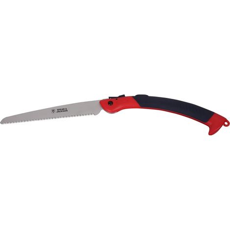 Scie arboricole pliante 35 cm Lame acier trempé denture affûtée Manche ergonomique sécurisé Jardinage et élagage (1/5)