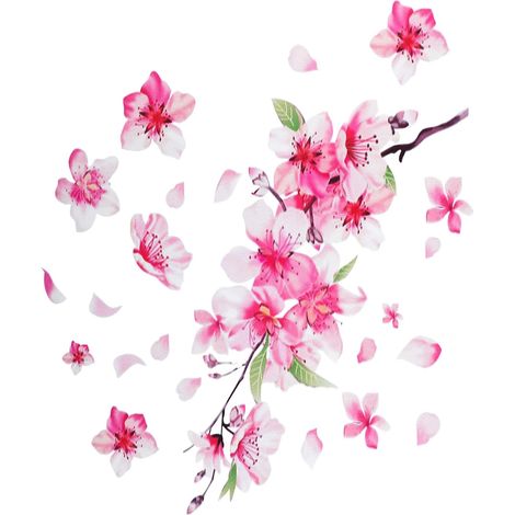Autocollant Fleurs de Cerisier Imperméable pour Voiture - Décorations Pare-Chocs Rose pour Fenêtre et Automobile (1/5)