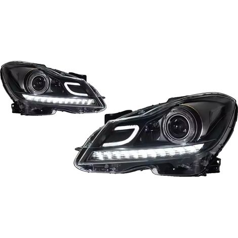 Conjunto de faros delanteros, lente bixenón, intermitentes dinámicos, para faros de xenón originales. (1/2)