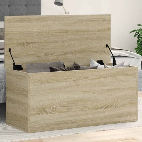 vidaXL Contenitore Rovere Sonoma 100x42x46 cm Legno Multistrato
