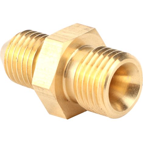 UNF-Außengewinde auf AN4 1/2-20-Außengewinde-Messing-Adapterverbinder für Öl, Wasser und Gas, 4 mm / 0,2 Zoll Bohrung (1/5)