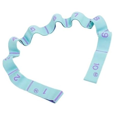 Sangle d'étirement avec boucles Étireur de jambes à 10 boucles, sangle de fitness élastique pour le yoga, le Pilates, la danse, la flexibilité et l'exercice (1/5)
