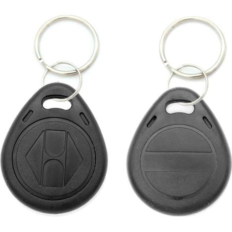 Lot de 2 porte-clés étanches - Inscriptibles / lisibles / statiques RFID - 125 KHz - Carte d'identité - 1 couleurs - Porte-clés, RFID (1/4)