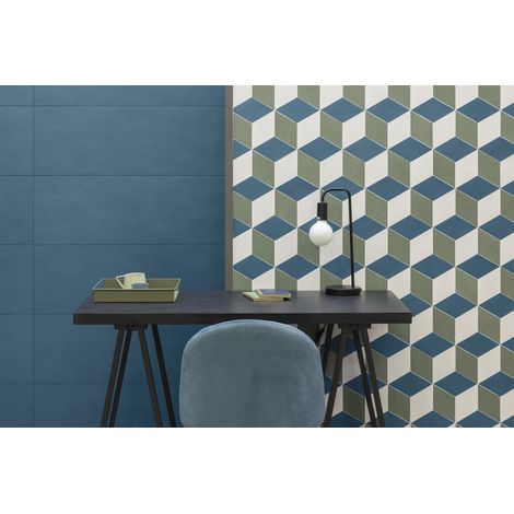 Faïence - LIV´IN - COLONIAL BLUE - MAT - 41,6x26,7x0,77cm
