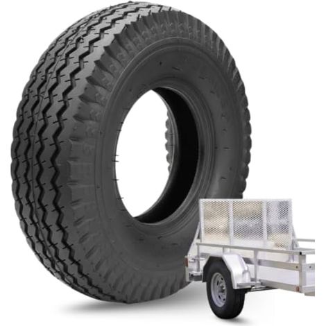1 Pneumatico 4.80/4.00-8 Rinforzato 4PR Gomme Copertone per Ruote Carrello Rimorchio da Barca (1/4)