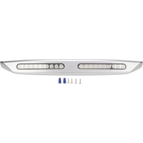 Barre lumineuse pour camping-car, 20 LED, auvent de porche, 12V, étanche, utilitaire extérieur pour Yachts et camping-cars, argent. (1/5)