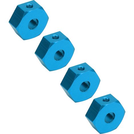 4 pièces écrous de moyeu 14mm en aluminium pour voitures RC 1/10 AMMRA Big Rock, Typhon, Senton (1/5)