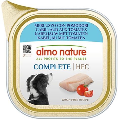 Almo Nature Cane HFC Complete Vaschetta 150gr Merluzzo con Pomodori