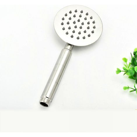 Pommeau de douche à main haute pression G1/2 en acier inoxydable 304, rond, 10 cm / 3,9 pouces, pour salle de bain à domicile