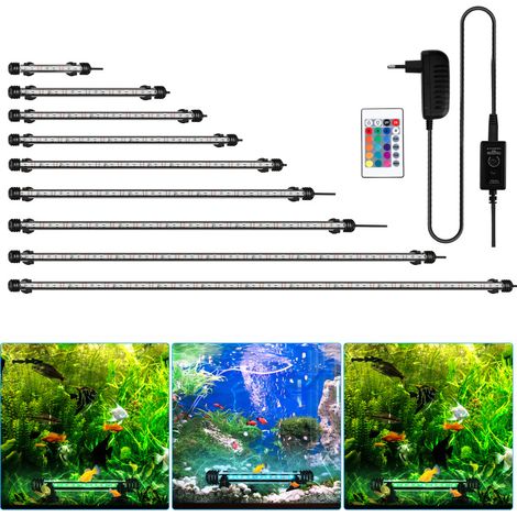 Hengda Lampada per acquario a LED. RGB con telecomando senza fili Luce per acquario a LED impermeabile. 112cm (1/5)