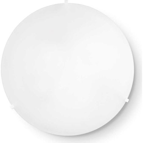Ideal Lux Simply - Grand plafonnier d'intérieur à 3 ampoules, blanc, E27